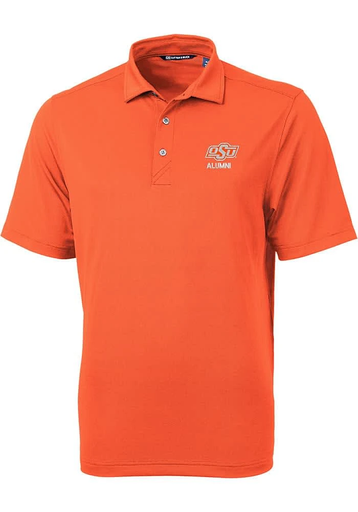Cutter and Buck Oklahoma State Cowboys Mens Orange Virtue Short Sleeve Polo