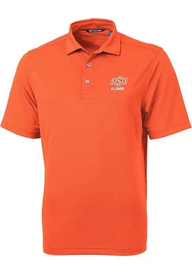 Cutter and Buck Oklahoma State Cowboys Mens Orange Virtue Short Sleeve Polo