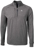 Cutter and Buck Air Force Falcons Mens Adapt Eco Knit Big Tall Qtr Zip