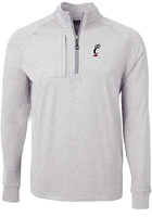 Cutter and Buck Cincinnati Bearcats Mens Adapt Eco Knit Big Tall 1/4 Zip Pullover