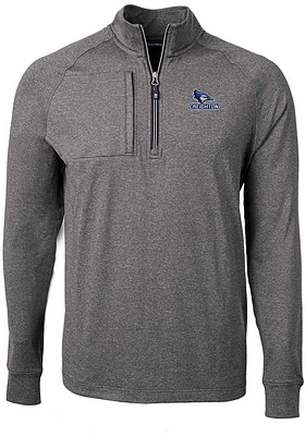 Cutter and Buck Creighton Bluejays Mens Adapt Eco Knit Big Tall Qtr Zip