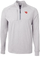 Cutter and Buck Dayton Flyers Mens Adapt Eco Knit Big Tall Qtr Zip