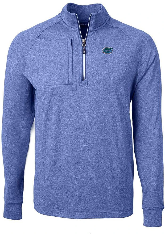 Cutter and Buck Florida Gators Mens Adapt Eco Knit Big Tall Qtr Zip