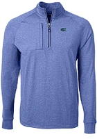 Cutter and Buck Florida Gators Mens Adapt Eco Knit Big Tall Qtr Zip