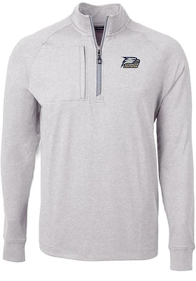 Cutter and Buck Georgia Southern Eagles Mens Grey Adapt Eco Knit Big Tall Qtr Zip