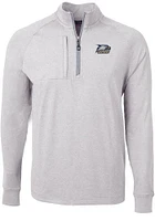 Cutter and Buck Georgia Southern Eagles Mens Grey Adapt Eco Knit Big Tall Qtr Zip