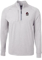 Cutter and Buck Georgia Bulldogs Mens Adapt Eco Knit Big Tall Qtr Zip