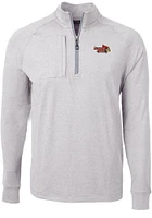 Cutter and Buck Illinois State Redbirds Mens Adapt Eco Knit Big Tall Qtr Zip