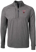 Cutter and Buck Louisville Cardinals Mens Adapt Eco Knit Big Tall Qtr Zip