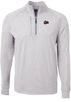 Cutter and Buck Montana Grizzlies Mens Adapt Eco Knit Big Tall Qtr Zip