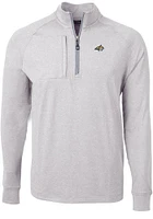 Cutter and Buck Montana State Bobcats Mens Grey Adapt Eco Knit Big Tall Qtr Zip