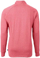 Cutter and Buck Colorado Rockies Mens Red Adapt Eco Knit Big Tall Qtr Zip
