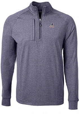Cutter and Buck Arizona Diamondbacks Mens Navy Blue Adapt Eco Knit Big Tall Qtr Zip