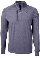 Cutter and Buck Arizona Diamondbacks Mens Navy Blue Adapt Eco Knit Big Tall Qtr Zip