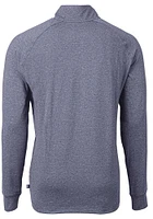 Cutter and Buck Baltimore Orioles Mens Navy Blue Adapt Eco Knit Big Tall Qtr Zip