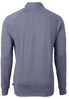 Cutter and Buck Colorado Rockies Mens Navy Blue Adapt Eco Knit Big Tall Qtr Zip