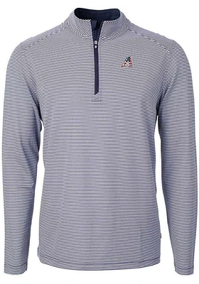 Cutter and Buck Arizona Diamondbacks Mens Navy Blue Americana Virtue Eco Pique Stripe Big Tall..