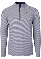 Cutter and Buck Arizona Diamondbacks Mens Navy Blue Americana Virtue Eco Pique Stripe Big Tall..