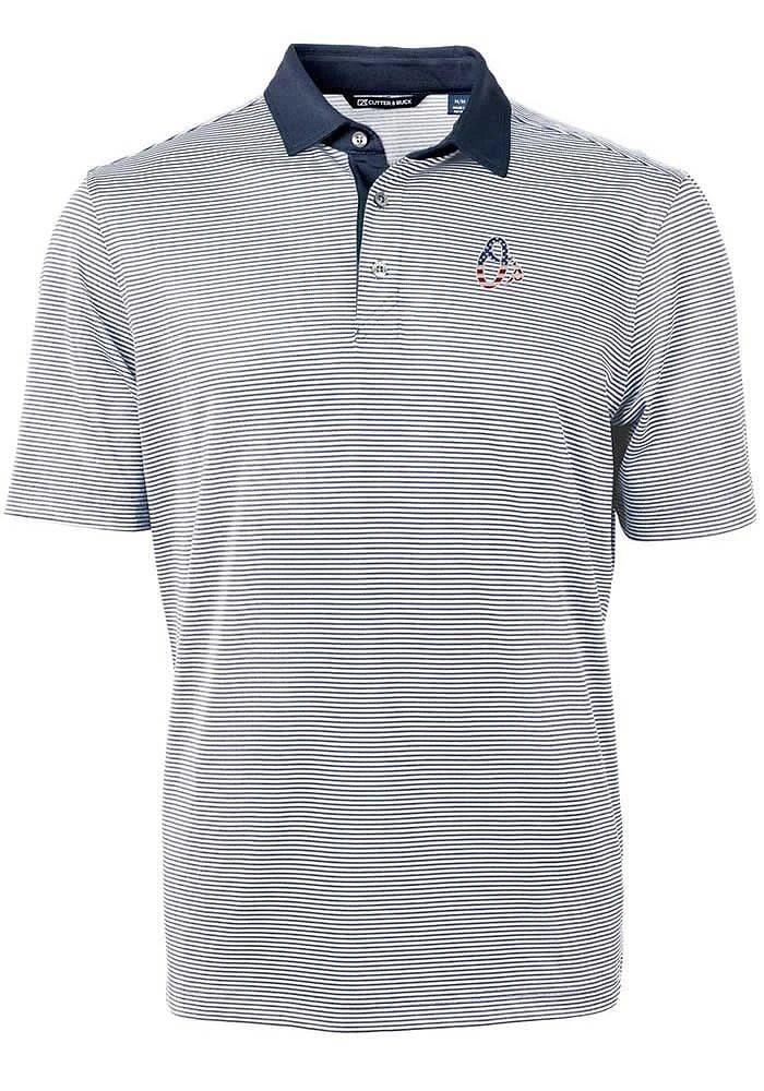 Cutter and Buck Baltimore Orioles Navy Blue Virtue Eco Pique Micro Stripe Big Tall Polo