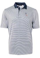 Cutter and Buck Chicago White Sox Navy Blue Virtue Eco Pique Micro Stripe Big Tall Polo
