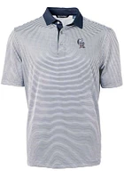 Cutter and Buck Colorado Rockies Navy Blue Virtue Eco Pique Micro Stripe Big Tall Polo