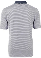 Cutter and Buck Colorado Rockies Navy Blue Virtue Eco Pique Micro Stripe Big Tall Polo