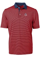 Cutter and Buck Baltimore Orioles Red Virtue Eco Pique Micro Stripe Big Tall Polo
