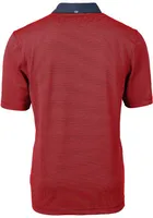 Cutter and Buck Cincinnati Reds Red Virtue Eco Pique Micro Stripe Big Tall Polo