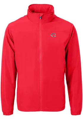 Cutter and Buck Cincinnati Reds Mens Red Charter Eco Light Weight Jacket