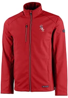 Cutter and Buck Chicago White Sox Mens Red Evoke Softshell Light Weight Jacket