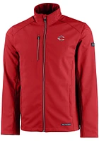 Cutter and Buck Cincinnati Reds Mens Red Evoke Softshell Light Weight Jacket