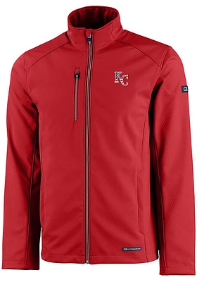 Cutter and Buck Kansas City Royals Mens Red Evoke Softshell Light Weight Jacket