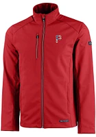 Cutter and Buck Pittsburgh Pirates Mens Red Evoke Softshell Light Weight Jacket