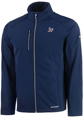 Cutter and Buck Oakland Athletics Mens Navy Blue Evoke Softshell Light Weight Jacket
