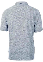 Cutter and Buck Detroit Tigers Mens Navy Blue Americana Virtue Eco Pique Botanical Short Sleeve ..