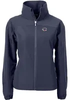 Cutter and Buck Cincinnati Reds Womens Navy Blue Charter Eco Light Weight Jacket