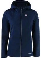 Cutter and Buck Cincinnati Reds Womens Navy Blue Evoke Softshell Light Weight Jacket