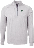 Cutter and Buck South Florida Bulls Mens Adapt Eco Knit Big Tall Qtr Zip