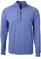 Cutter and Buck San Jose State Spartans Mens Adapt Eco Knit Big Tall Qtr Zip