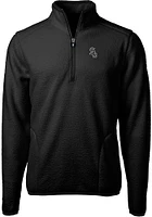 Cutter and Buck Chicago White Sox Mens Black Cascade Eco Sherpa Fleece Long Sleeve Qtr Zip Pullove..
