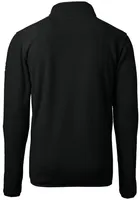 Cutter and Buck Cincinnati Reds Mens Black Cascade Eco Sherpa Fleece Long Sleeve Qtr Zip Pullove..