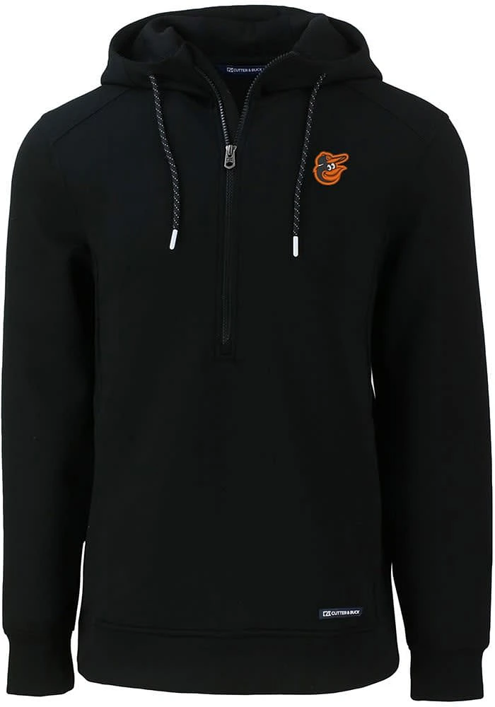 Cutter and Buck Baltimore Orioles Mens Black Roam Long Sleeve Hoodie