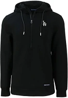 Cutter and Buck Los Angeles Dodgers Mens Black Roam Long Sleeve Hoodie