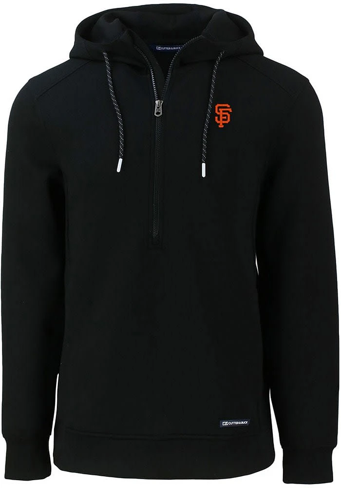 Cutter and Buck San Francisco Giants Mens Black Roam Long Sleeve Hoodie