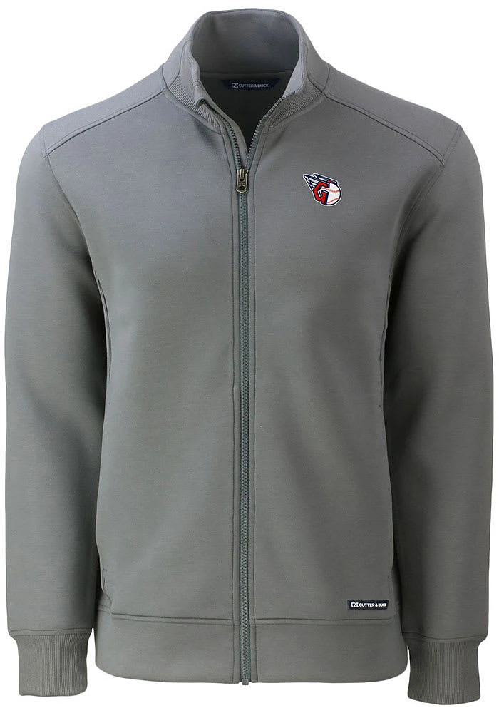 Cutter and Buck Cleveland Guardians Mens Grey Roam Light Weight Jacket