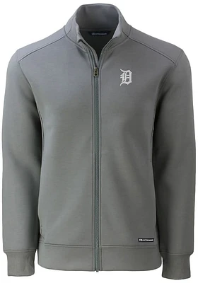 Cutter and Buck Detroit Tigers Mens Grey Roam Light Weight Jacket