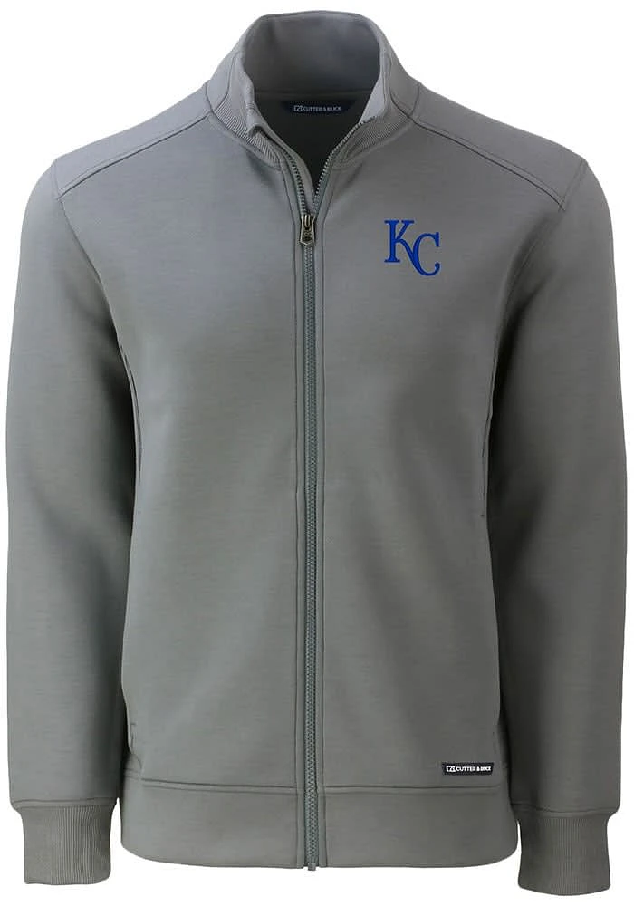 Cutter and Buck Kansas City Royals Mens Grey Roam Light Weight Jacket