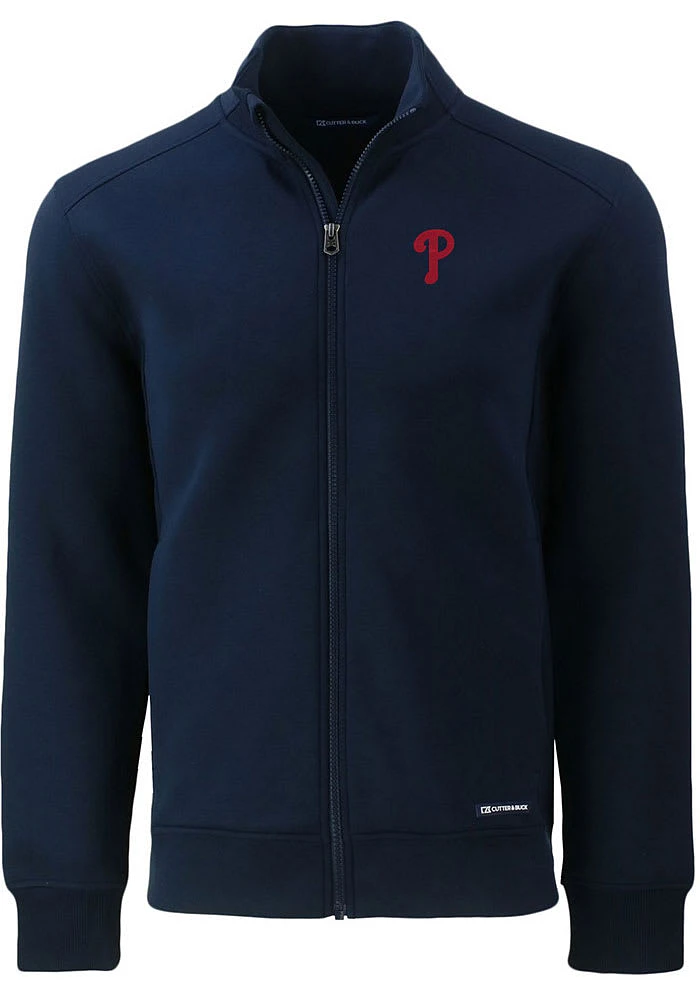 Cutter and Buck Philadelphia Phillies Mens Navy Blue Roam Light Weight Jacket