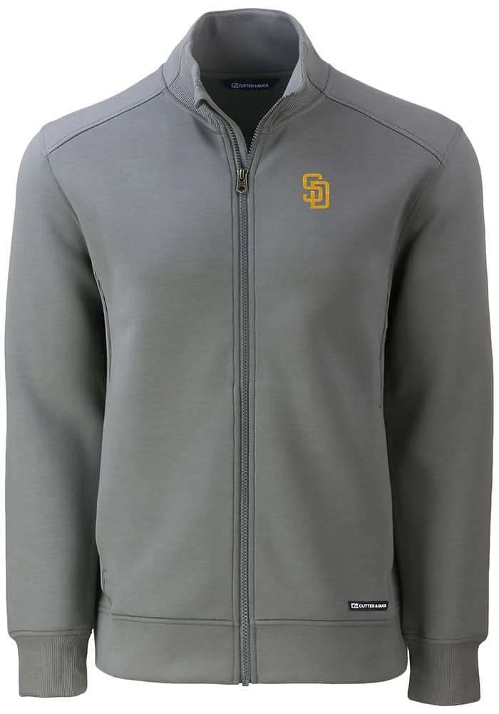 Cutter and Buck San Diego Padres Mens Grey Roam Light Weight Jacket
