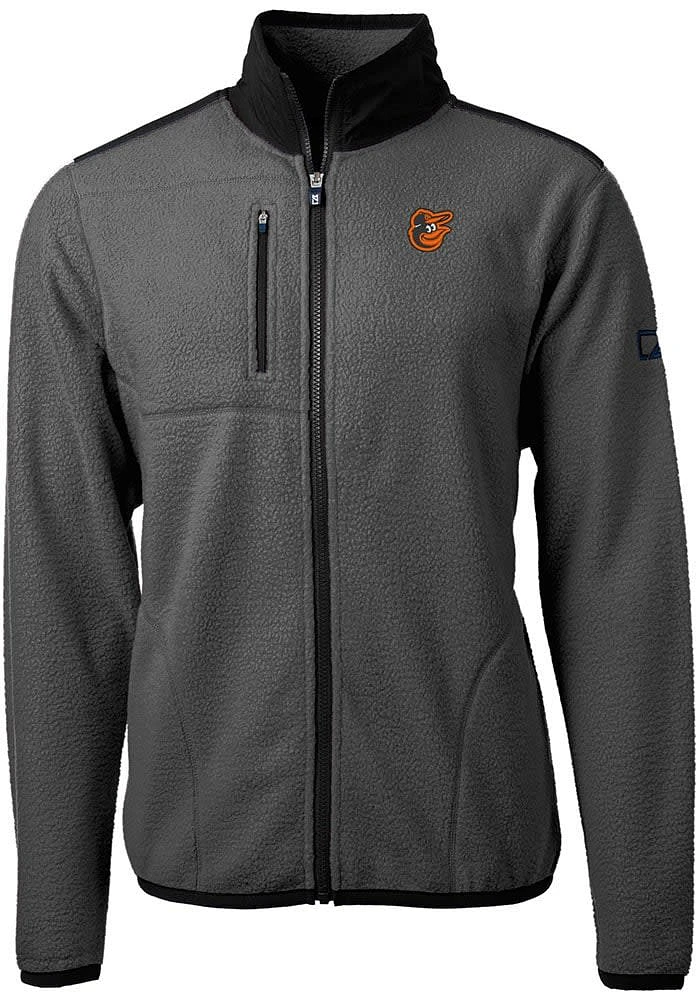 Cutter and Buck Baltimore Orioles Mens Cascade Eco Sherpa Light Weight Jacket